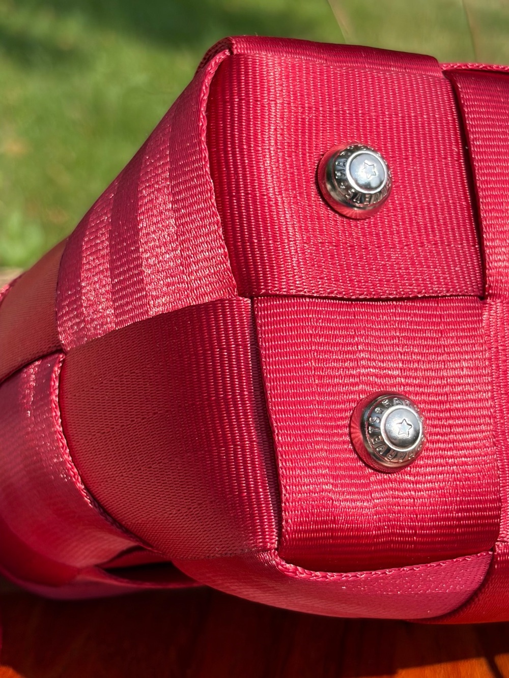 Vintage Harvey’s “The Original Detroit” Scarlet Red Baguette Shoulder Bag EUC - Picture 12 of 15